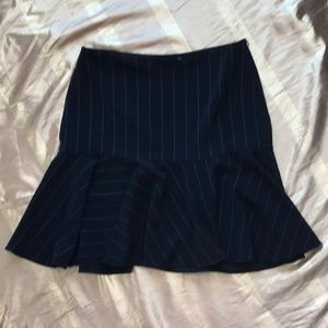 Like NEW! WHBM Pleaded Striped Skirt